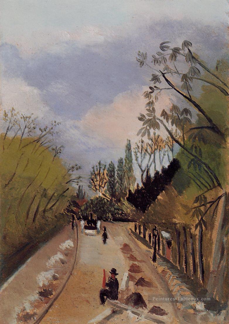 Avenue de l Observatoire 1898 Henri Rousseau post impressionnisme Naive primitivisme Peintures à l'huile